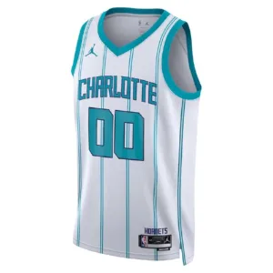 Jordan Charlotte Hornets Trikot Personalisiert Association Edition Swingman Weiß Für Herren