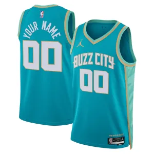Jordan Charlotte Hornets Trikot Personalisiert City Edition 23/24 Swingman Teal Für Herren