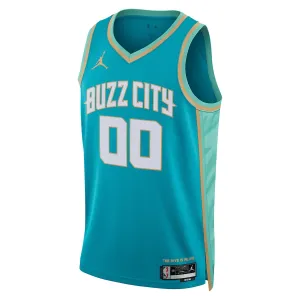 Jordan Charlotte Hornets Trikot Personalisiert City Edition 23/24 Swingman Teal Für Herren