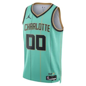 Jordan Charlotte Hornets Trikot Personalisiert City Edition 24/25 Swingman Teal Für Herren