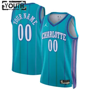 Jordan Charlotte Hornets Trikot Personalisiert Classic Edition 23/24 Swingman Teal Für Kinder