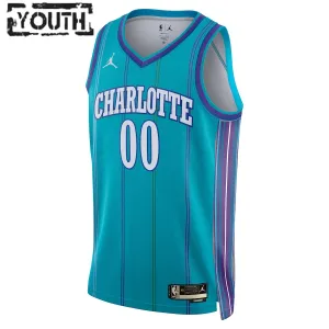 Jordan Charlotte Hornets Trikot Personalisiert Classic Edition 23/24 Swingman Teal Für Kinder