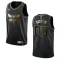 Nike Charlotte Hornets Golden Edition Trikot Personalisiert Swingman Schwarz Für Herren