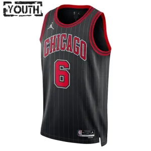 Jordan Chicago Bulls Alex Caruso 6 Trikot Statement Edition Swingman Schwarz Für Kinder
