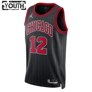 Jordan Chicago Bulls Ayo Dosunmu 12 Trikot Statement Edition Swingman Schwarz Für Kinder