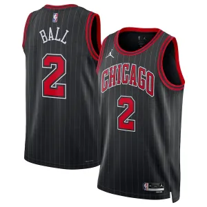 Jordan Chicago Bulls Lonzo Ball 2 Trikot Statement Edition Swingman Schwarz Für Herren