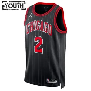 Jordan Chicago Bulls Lonzo Ball 2 Trikot Statement Edition Swingman Schwarz Für Kinder