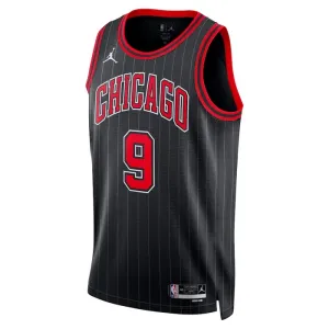 Jordan Chicago Bulls Nikola Vucevic 9 Trikot Statement Edition Swingman Schwarz Für Herren