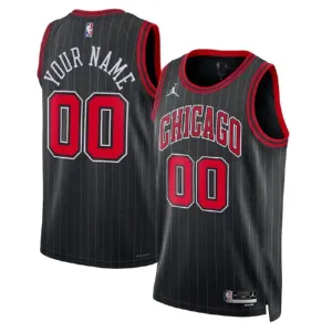 Jordan Chicago Bulls Trikot Personalisiert Statement Edition Swingman Schwarz Für Herren