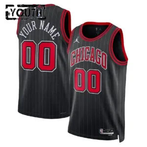 Jordan Chicago Bulls Trikot Personalisiert Statement Edition Swingman Schwarz Für Kinder
