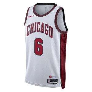 Nike Chicago Bulls Alex Caruso 6 Trikot City Edition 22/23 Swingman Weiß Für Herren
