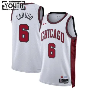 Nike Chicago Bulls Alex Caruso 6 Trikot City Edition 22/23 Swingman Weiß Für Kinder