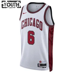 Nike Chicago Bulls Alex Caruso 6 Trikot City Edition 22/23 Swingman Weiß Für Kinder