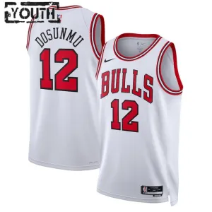 Nike Chicago Bulls Ayo Dosunmu 12 Trikot Association Edition Swingman Weiß Für Kinder