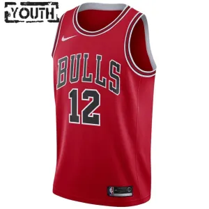 Nike Chicago Bulls Ayo Dosunmu 12 Trikot Icon Edition Swingman Rot Für Kinder