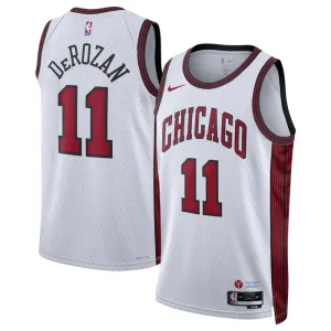 Nike Chicago Bulls Demar Derozan 11 Trikot City Edition 22/23 Swingman Weiß Für Herren