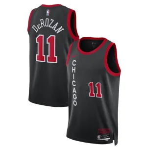 Nike Chicago Bulls DeMar DeRozan 11 Trikot City Edition 23/24 Swingman Schwarz Für Herren