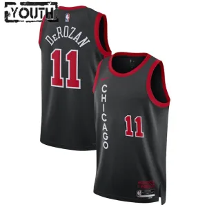 Nike Chicago Bulls DeMar DeRozan 11 Trikot City Edition 23/24 Swingman Schwarz Für Kinder