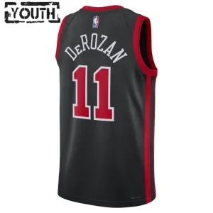Nike Chicago Bulls DeMar DeRozan 11 Trikot City Edition 23/24 Swingman Schwarz Für Kinder