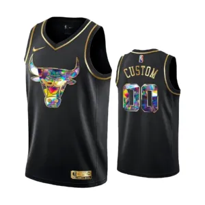 Nike Chicago Bulls Diamond Edition Trikot Personalisiert Swingman Schwarz Für Herren