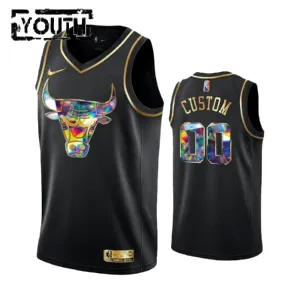 Nike Chicago Bulls Diamond Edition Trikot Personalisiert Swingman Schwarz Für Kinder