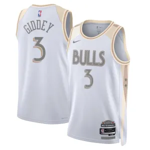 Nike Chicago Bulls Josh Giddey Trikot City Edition 24/25 Swingman Weiß Für Herren