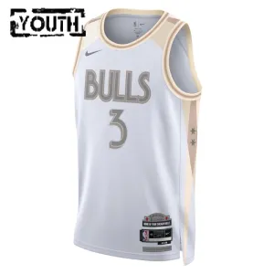Nike Chicago Bulls Josh Giddey Trikot City Edition 24/25 Swingman Weiß Für Kinder