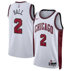 Nike Chicago Bulls Lonzo Ball 2 Trikot City Edition 22/23 Swingman Weiß Für Herren