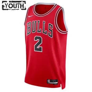Nike Chicago Bulls Lonzo Ball 2 Trikot Icon Edition Swingman Rot Für Kinder