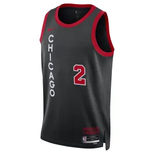 Nike Chicago Bulls Lonzo Ball Trikot City Edition 23/24 Swingman Schwarz Für Herren