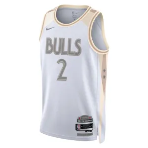 Nike Chicago Bulls Lonzo Ball Trikot City Edition 24/25 Swingman Weiß Für Herren