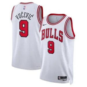 Nike Chicago Bulls Nikola Vucevic 9 Trikot Association Edition Swingman Weiß Für Herren