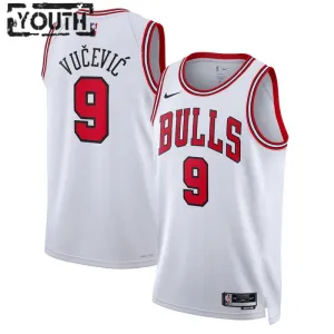 Nike Chicago Bulls Nikola Vucevic 9 Trikot Association Edition Swingman Weiß Für Kinder