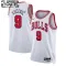 Nike Chicago Bulls Nikola Vucevic 9 Trikot Association Edition Swingman Weiß Für Kinder