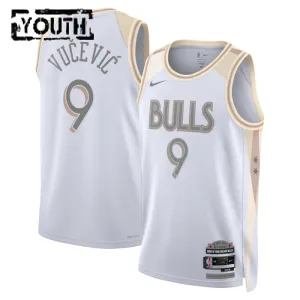 Nike Chicago Bulls Nikola Vucevic Trikot City Edition 24/25 Swingman Weiß Für Kinder