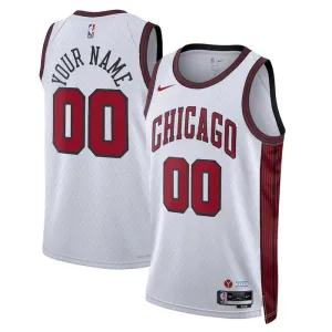 Nike Chicago Bulls Trikot Personalisiert City Edition 22/23 Swingman Weiß Für Herren