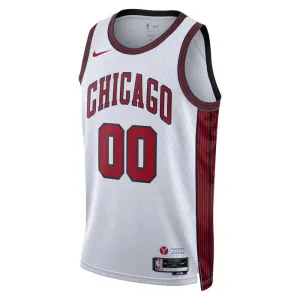Nike Chicago Bulls Trikot Personalisiert City Edition 22/23 Swingman Weiß Für Herren