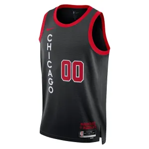 Nike Chicago Bulls Trikot Personalisiert City Edition 23/24 Swingman Schwarz Für Herren