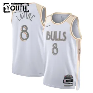 Nike Chicago Bulls Zach Lavine Trikot City Edition 24/25 Swingman Weiß Für Kinder