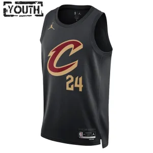 Jordan Cleveland Cavaliers Lauri Markkanen 24 Trikot Statement Edition Swingman Schwarz Für Kinder