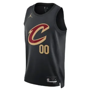 Jordan Cleveland Cavaliers Trikot Personalisiert Statement Edition Swingman Schwarz Für Herren