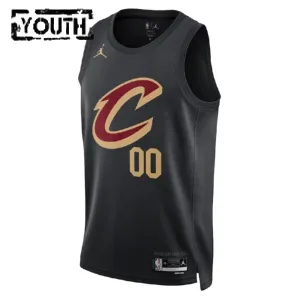 Jordan Cleveland Cavaliers Trikot Personalisiert Statement Edition Swingman Schwarz Für Kinder