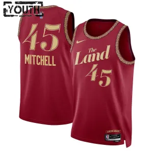 Nike Cleveland Cavaliers Donovan Mitchell Trikot City Edition 23/24 Swingman Für Kinder