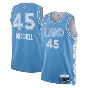 Nike Cleveland Cavaliers Donovan Mitchell Trikot City Edition 24/25 Swingman Blau Für Herren