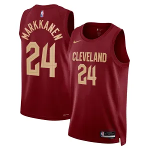 Nike Cleveland Cavaliers Lauri Markkanen 24 Trikot Icon Edition Swingman Maroon Für Herren