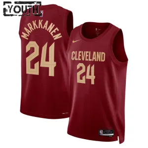 Nike Cleveland Cavaliers Lauri Markkanen 24 Trikot Icon Edition Swingman Maroon Für Kinder