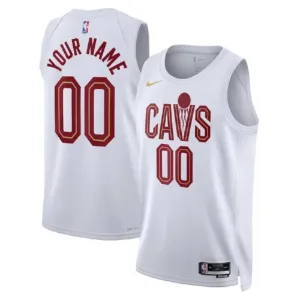 Nike Cleveland Cavaliers Trikot Personalisiert Association Edition Swingman Weiß Für Herren