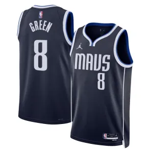 Jordan Dallas Mavericks Josh Green 8 Trikot Statement Edition Swingman Navy Für Herren