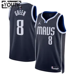 Jordan Dallas Mavericks Josh Green 8 Trikot Statement Edition Swingman Navy Für Kinder