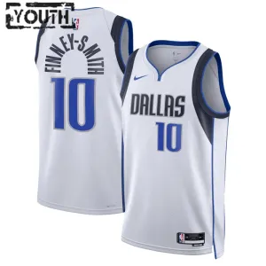 Nike Dallas Mavericks Dorian Finney-Smith 10 Trikot Association Edition Swingman Weiß Für Kinder